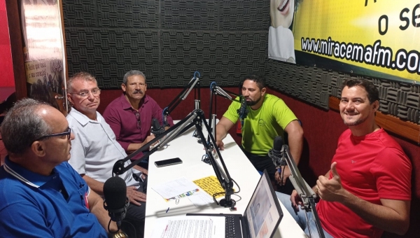 Presidente da Câmara e Vereadores de Miracema participam de Programa de Rádio