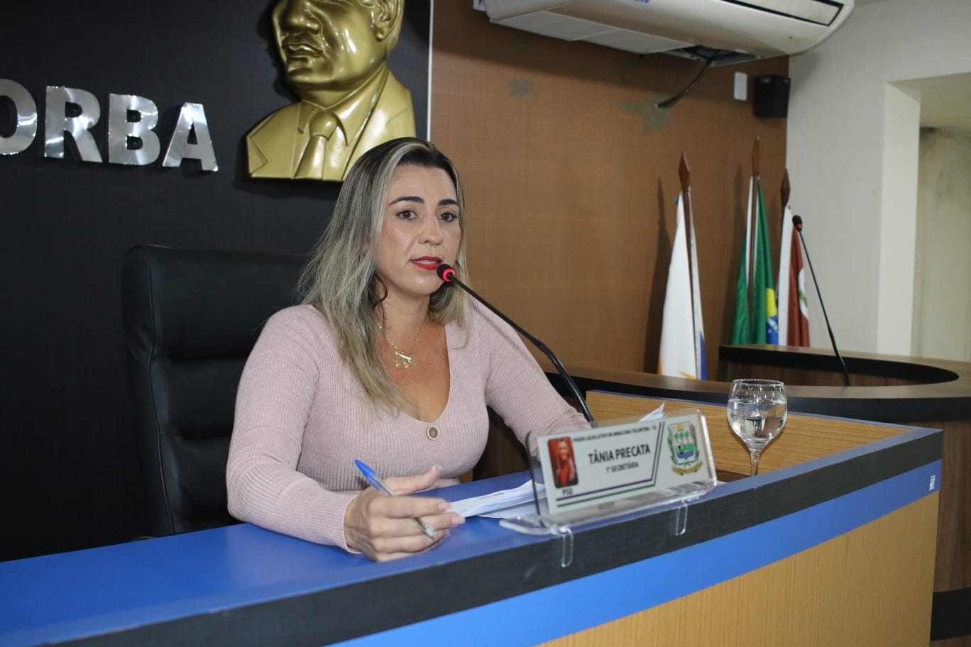 Tânia Precata solicita EPIs para funcionários